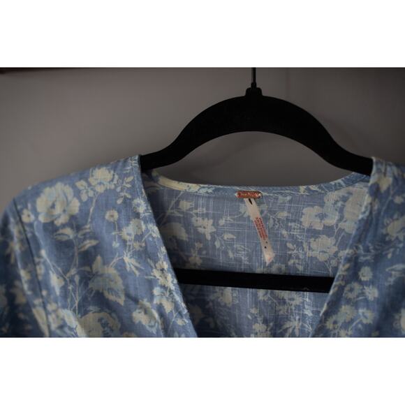 Free People Pappiet Midi Dress Floral XS NEW - Picture 3 of 4